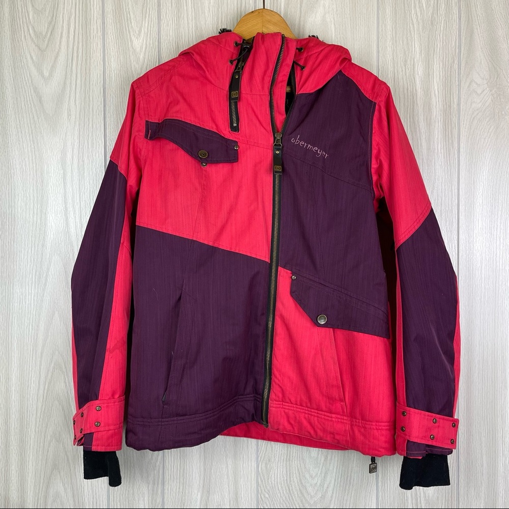 Obermeyer ‘Sara’ Outdoor Ski / Snowboarding Winter Nylon Zip Uo Jacket